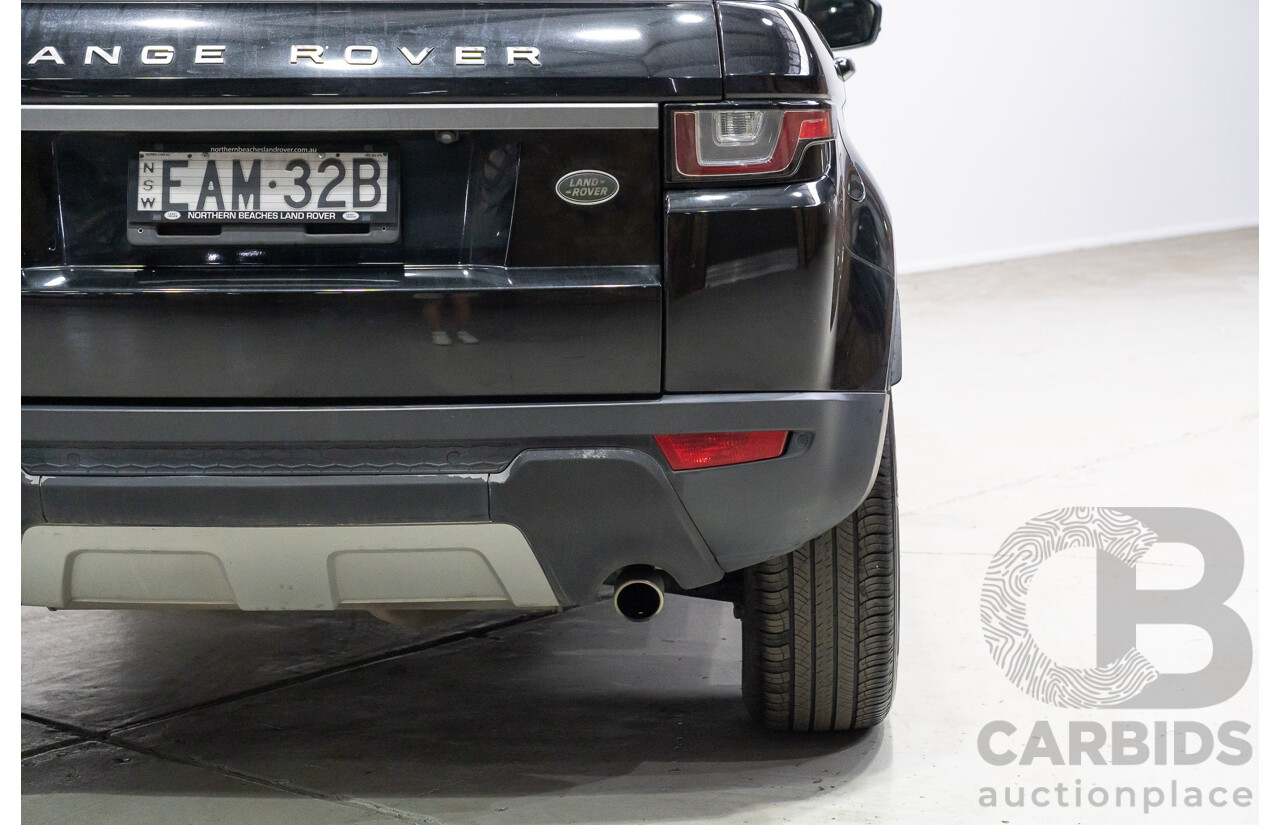 03/2019 Range Rover Evoque Td4 110KW SE (AWD) L538 MY19 5d Wagon Santorini Black 2.0L