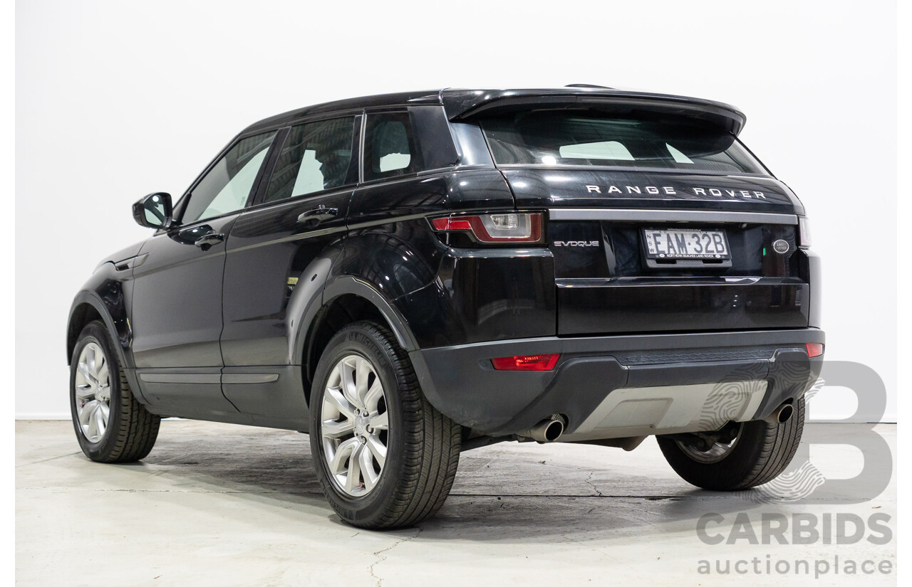 03/2019 Range Rover Evoque Td4 110KW SE (AWD) L538 MY19 5d Wagon Santorini Black 2.0L
