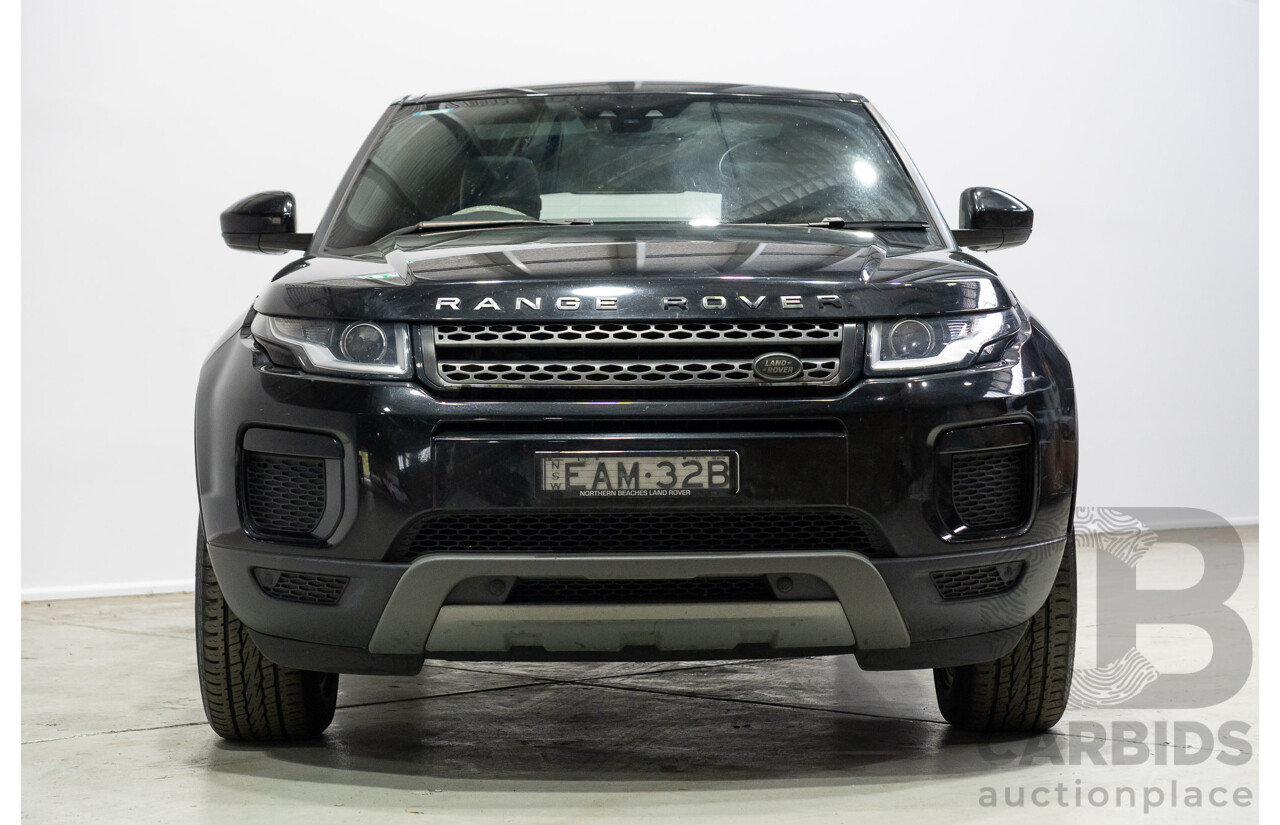 03/2019 Range Rover Evoque Td4 110KW SE (AWD) L538 MY19 5d Wagon Santorini Black 2.0L
