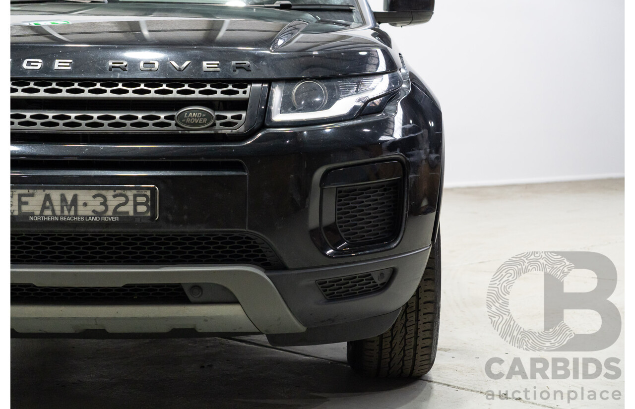 03/2019 Range Rover Evoque Td4 110KW SE (AWD) L538 MY19 5d Wagon Santorini Black 2.0L