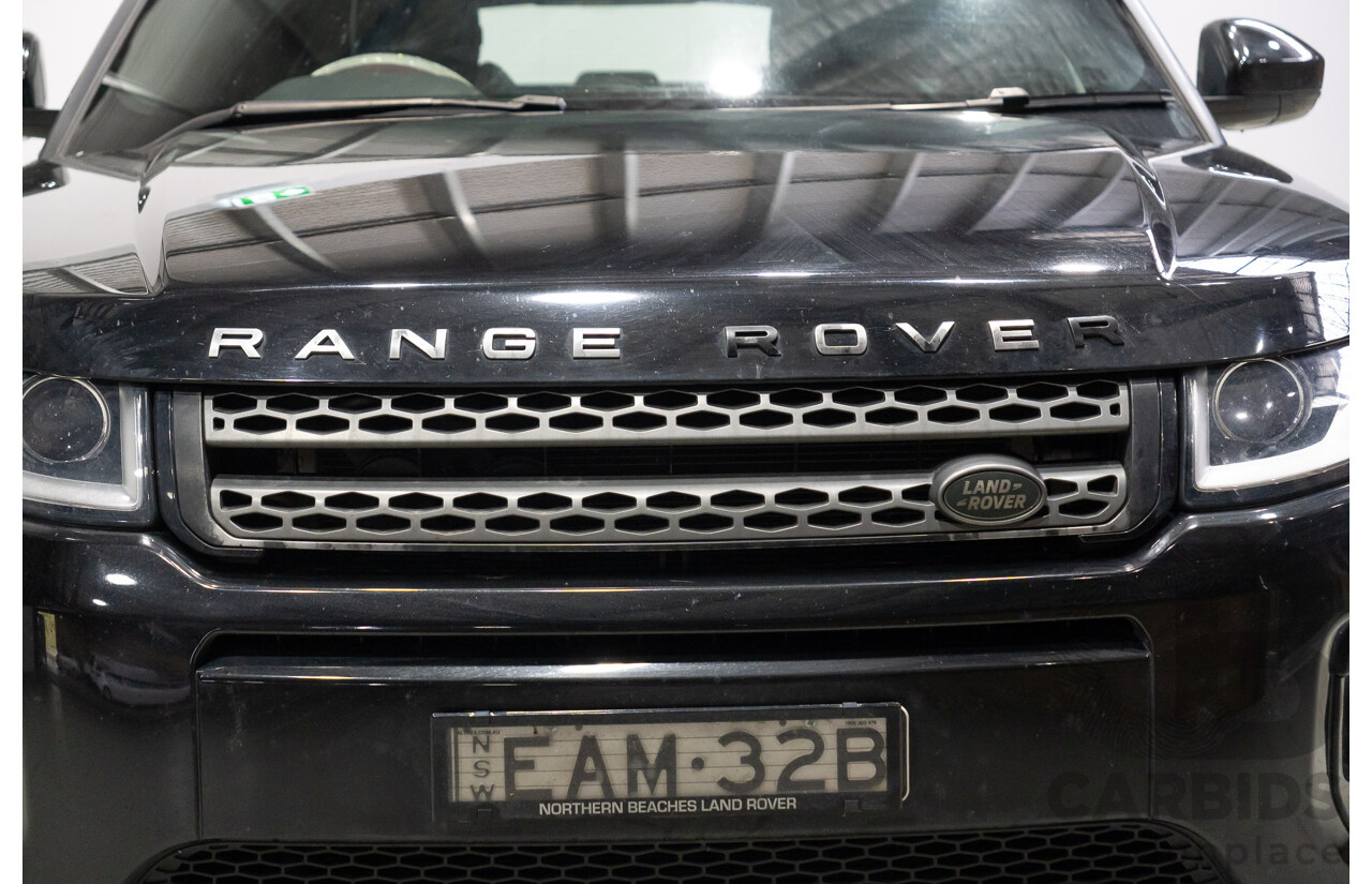 03/2019 Range Rover Evoque Td4 110KW SE (AWD) L538 MY19 5d Wagon Santorini Black 2.0L