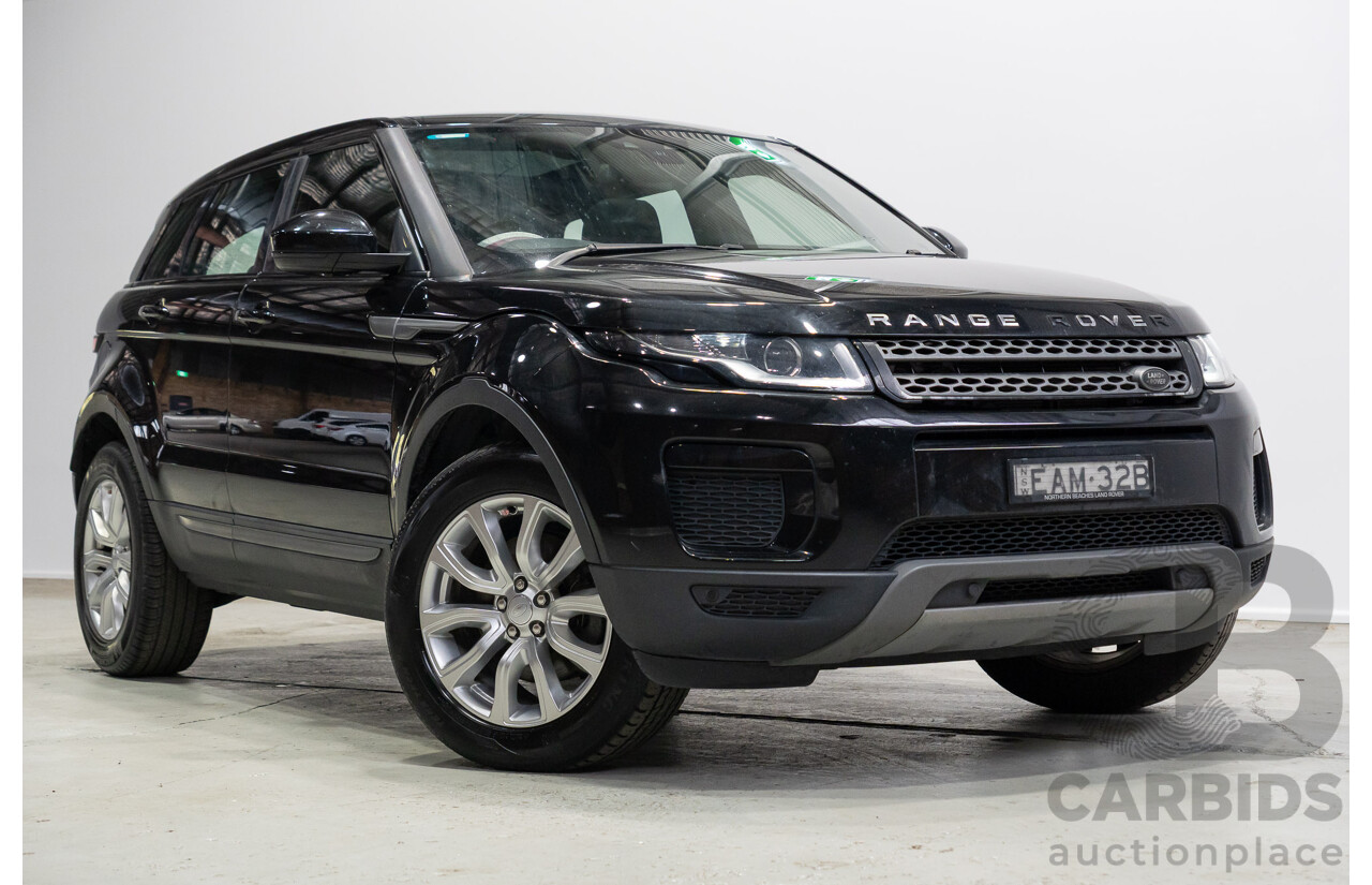 03/2019 Range Rover Evoque Td4 110KW SE (AWD) L538 MY19 5d Wagon Santorini Black 2.0L