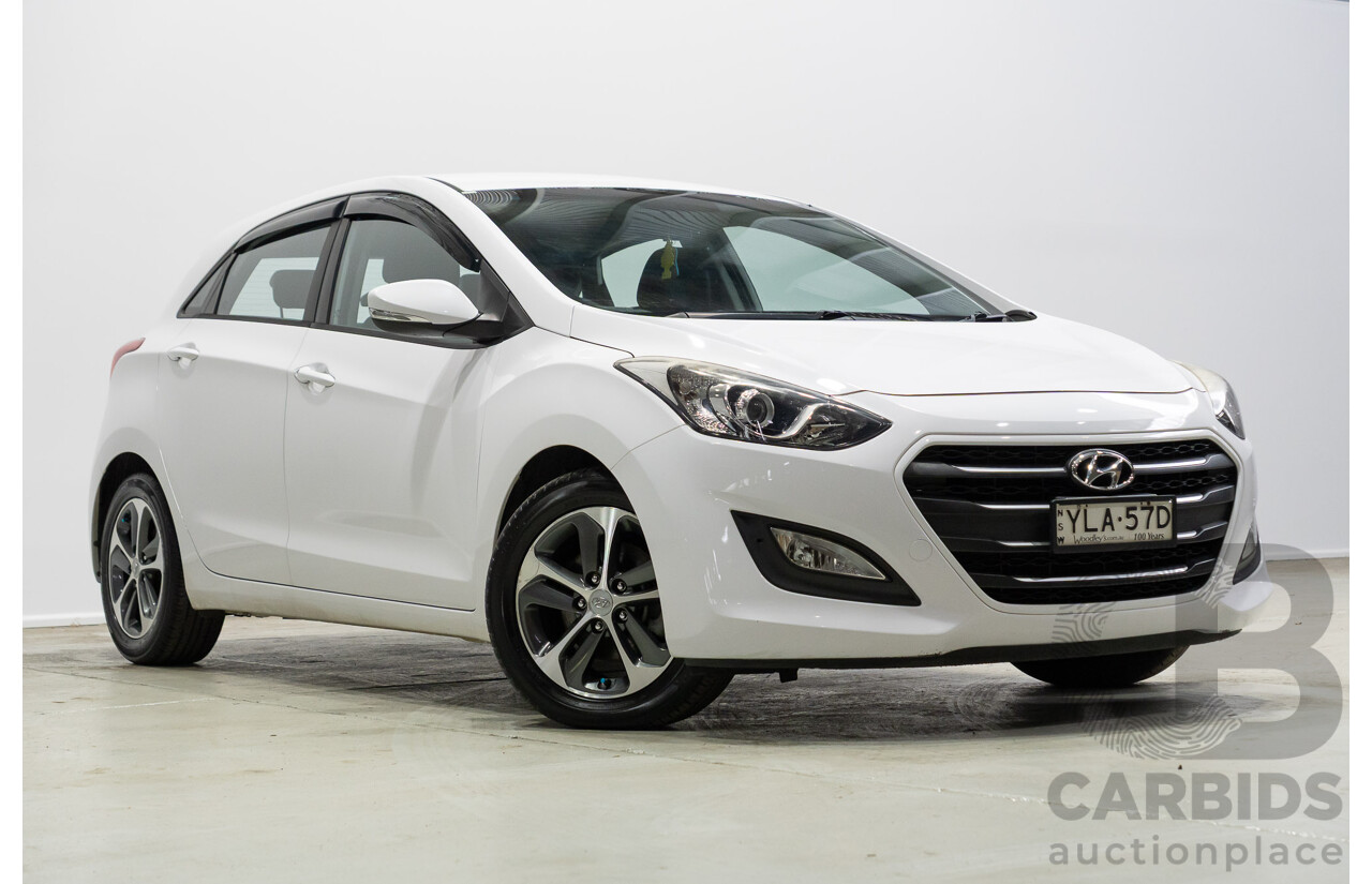 05/2015 Hyundai I30 ACTIVE X GD3 SERIES 2 5d Hatchback White 1.8L