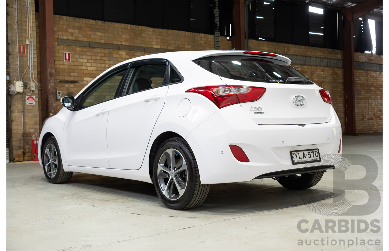 05/2015 Hyundai I30 ACTIVE X GD3 SERIES 2 5d Hatchback White 1.8L