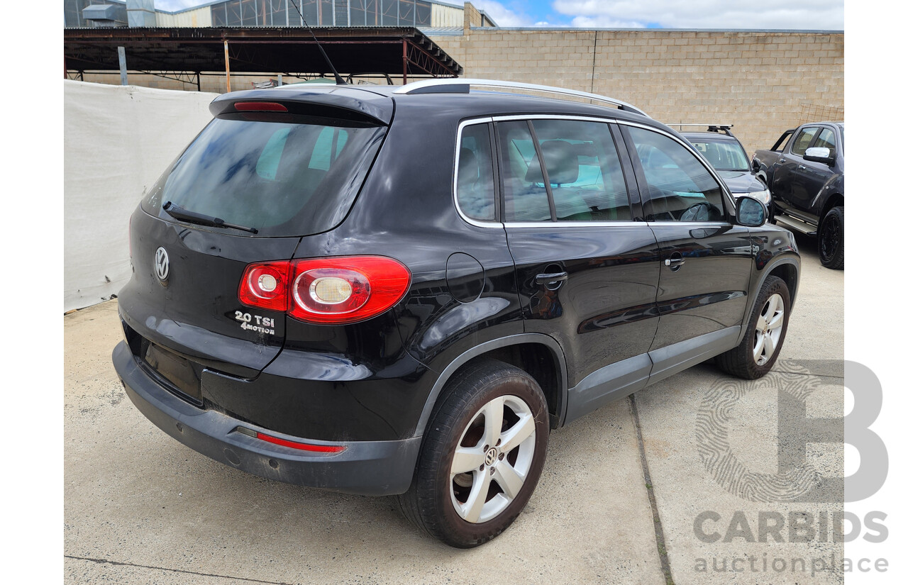 10/2010 Volkswagen Tiguan 147 TSI 5NC MY10 4d Wagon Black 2.0L