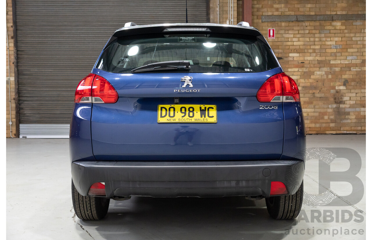 01/2014 Peugeot 2008 Active 4d Wagon Blue 1.6L