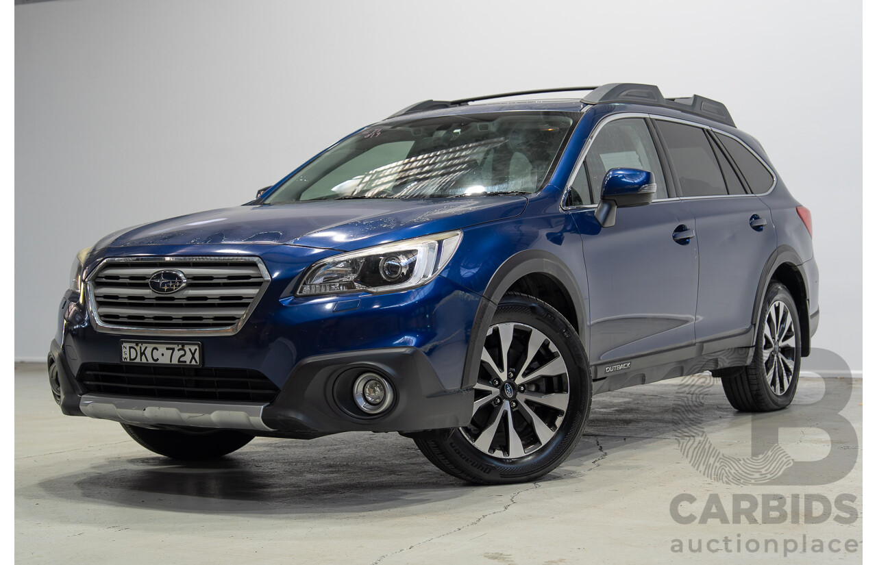 10/2016 Subaru Outback 2.5i Premium (AWD) MY16 4d Wagon Blue 2.5L