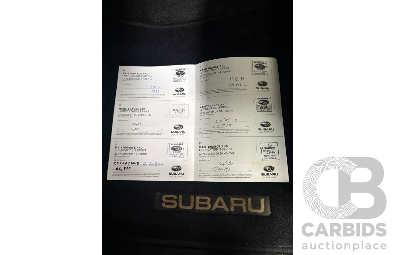10/2016 Subaru Outback 2.5i Premium (AWD) MY16 4d Wagon Blue 2.5L