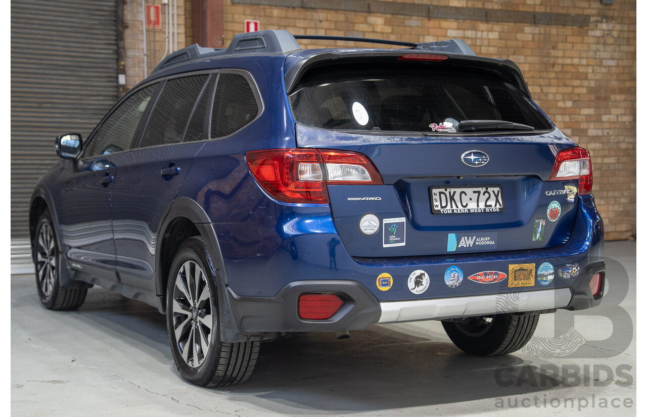 10/2016 Subaru Outback 2.5i Premium (AWD) MY16 4d Wagon Blue 2.5L