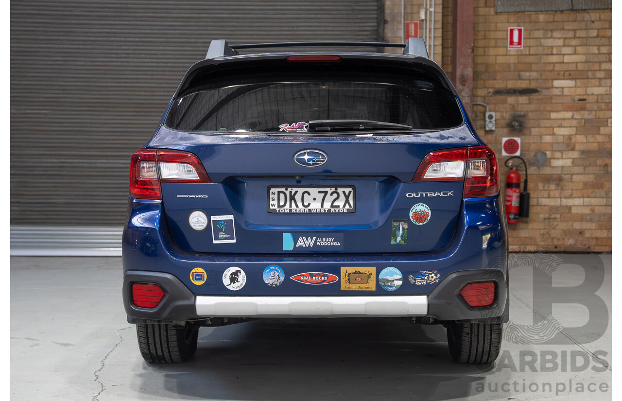 10/2016 Subaru Outback 2.5i Premium (AWD) MY16 4d Wagon Blue 2.5L