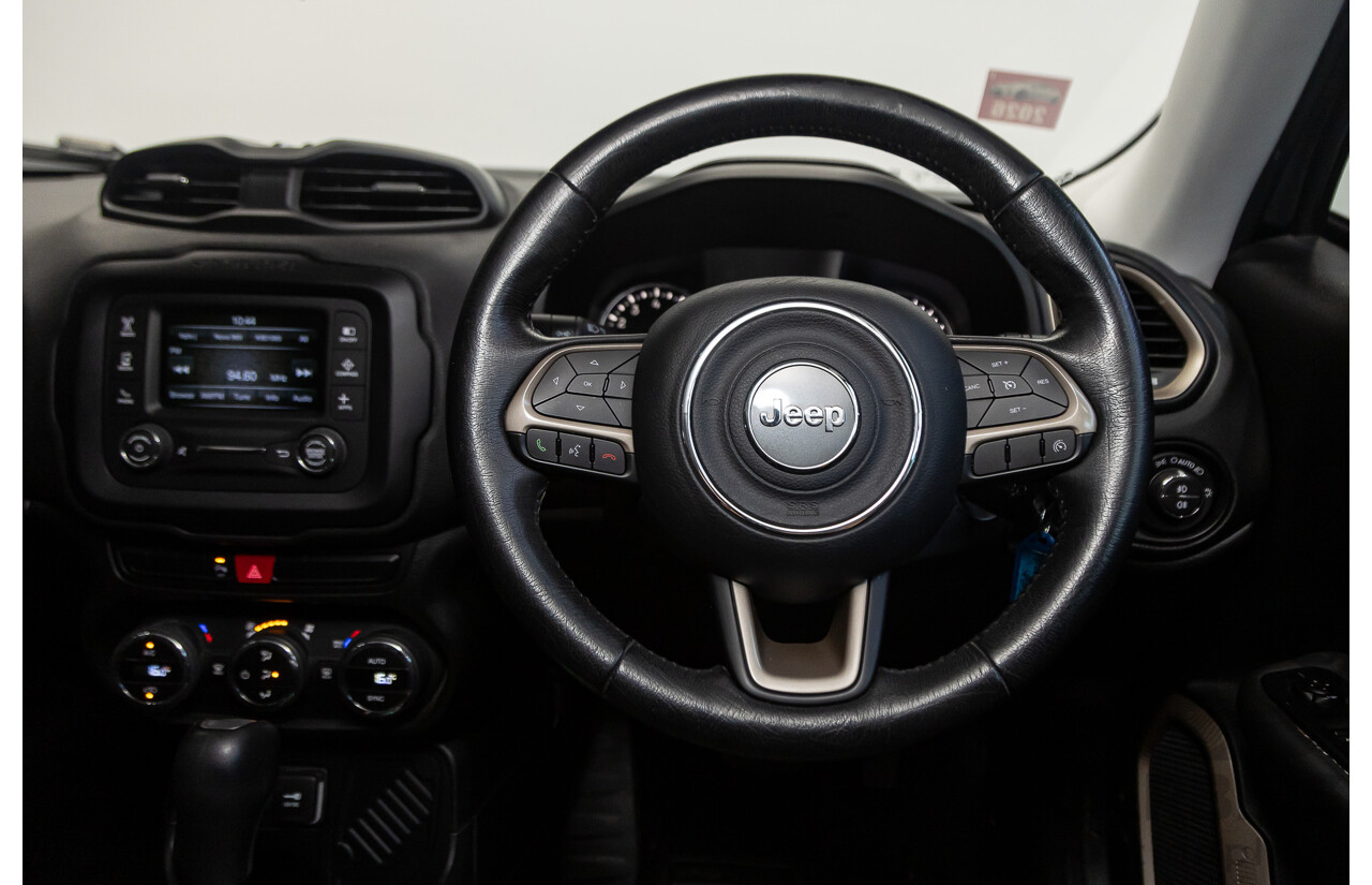 05/2016 Jeep Renegade Longitude BU MY16 4d Wagon Black Turbo 1.4L