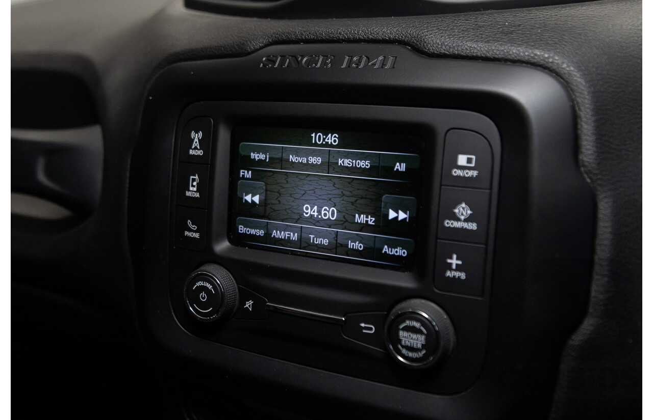 05/2016 Jeep Renegade Longitude BU MY16 4d Wagon Black Turbo 1.4L