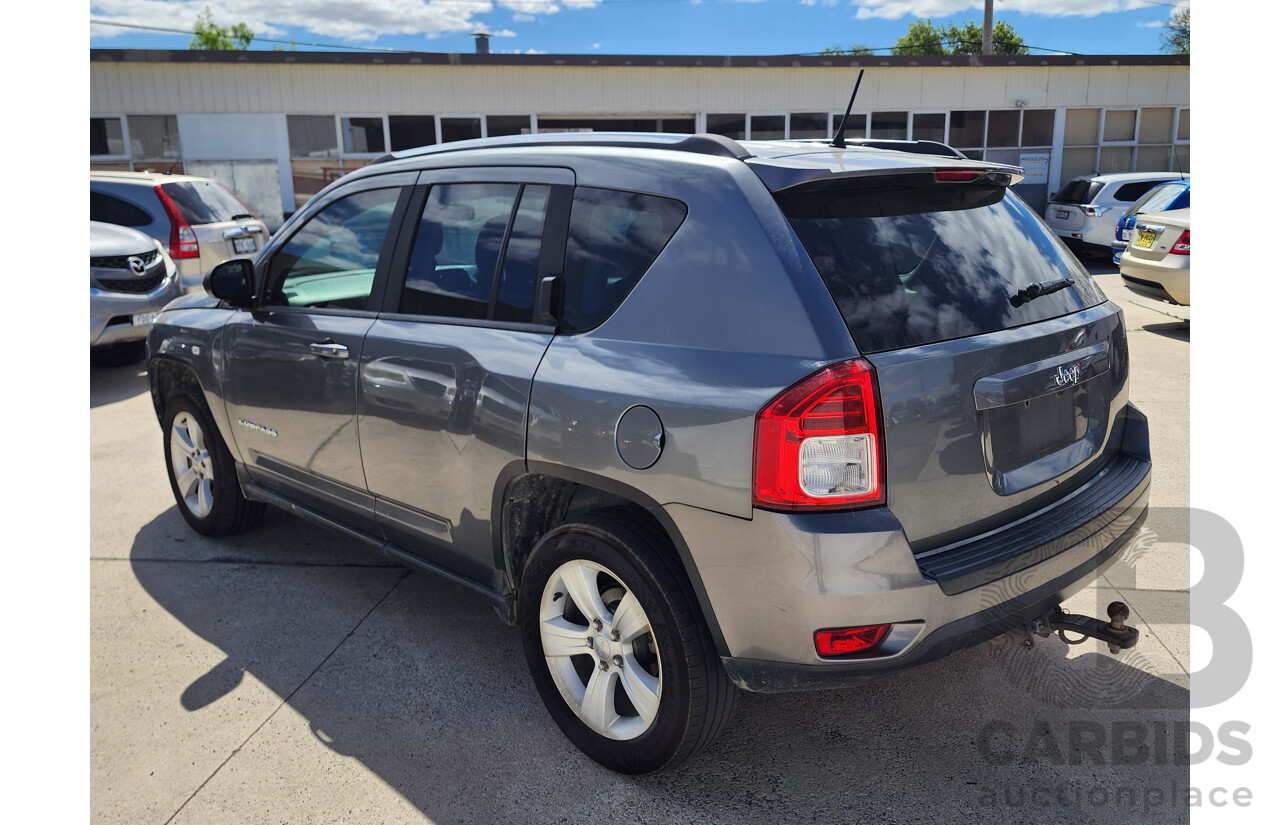 11/2012 Jeep Compass Sport (4x4) MK MY13 4d Wagon Grey 2.4L