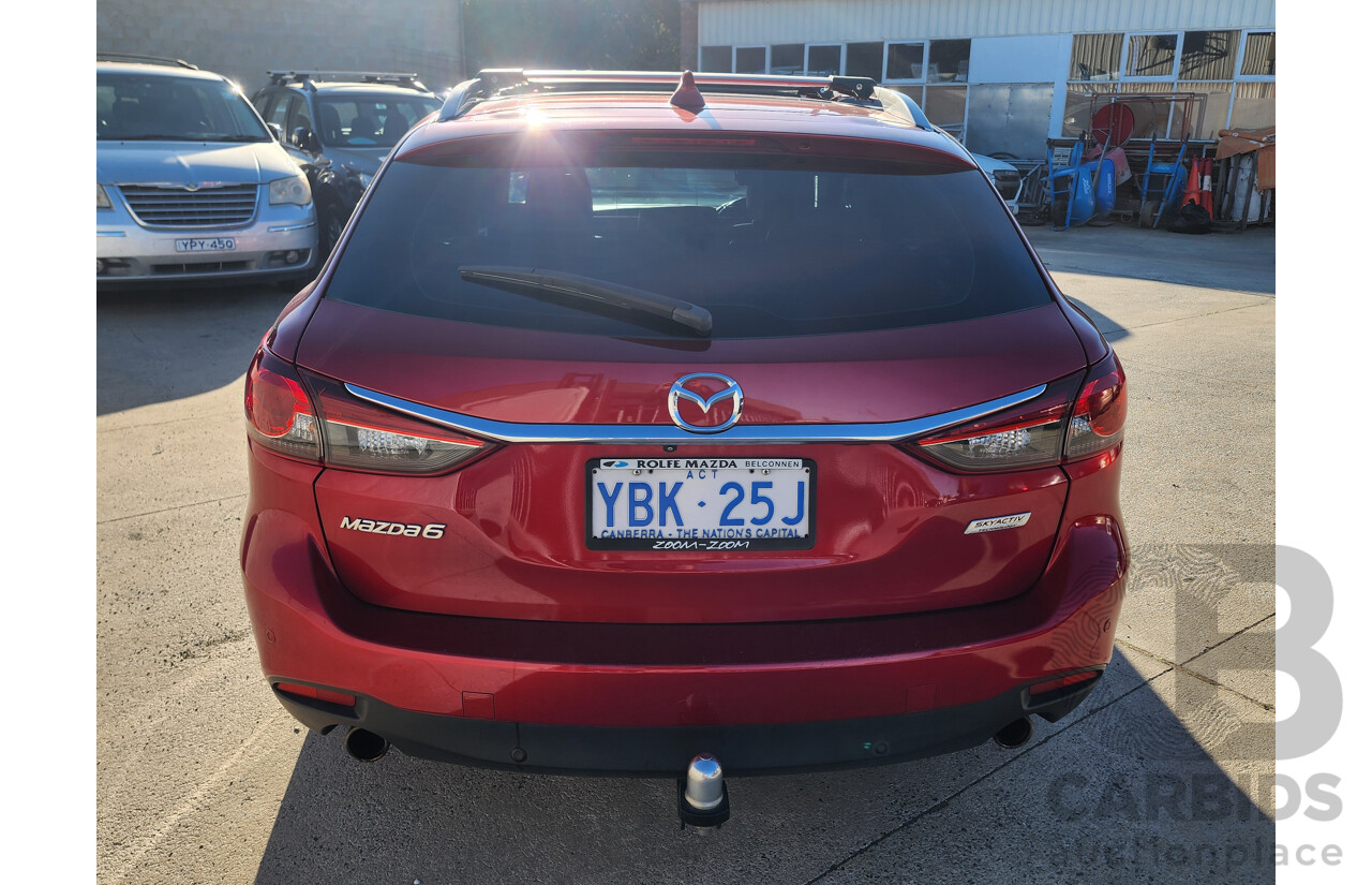 01/2013 Mazda Mazda6 Atenza 6C 4d Wagon Red 2.2L
