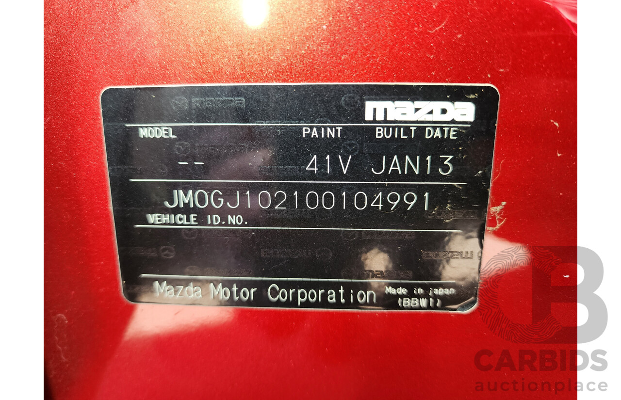 01/2013 Mazda Mazda6 Atenza 6C 4d Wagon Red 2.2L