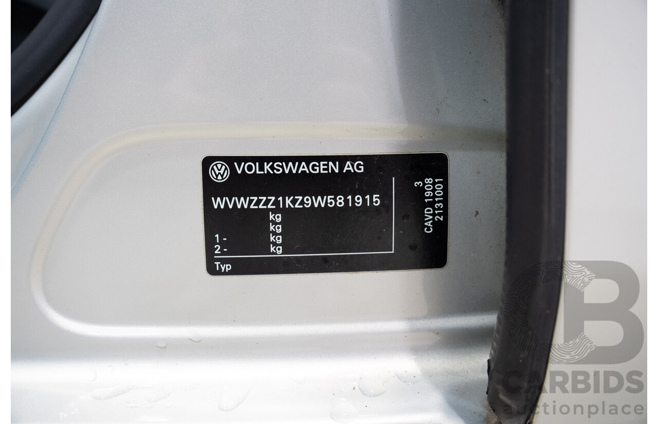 07/2009 Volkswagen Golf 118 TSI Comfortline 1K 6TH Gen 5d Hatchback Silver Twincharged 1.4L