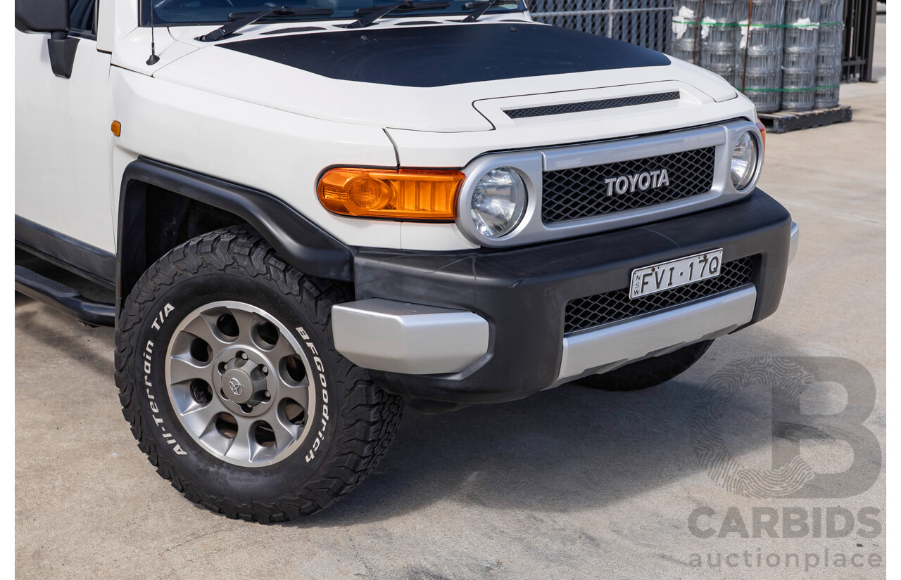 05/2012 Toyota FJ Cruiser (4x4) GSJ15R 4D Wagon Iceberg White 4.0L