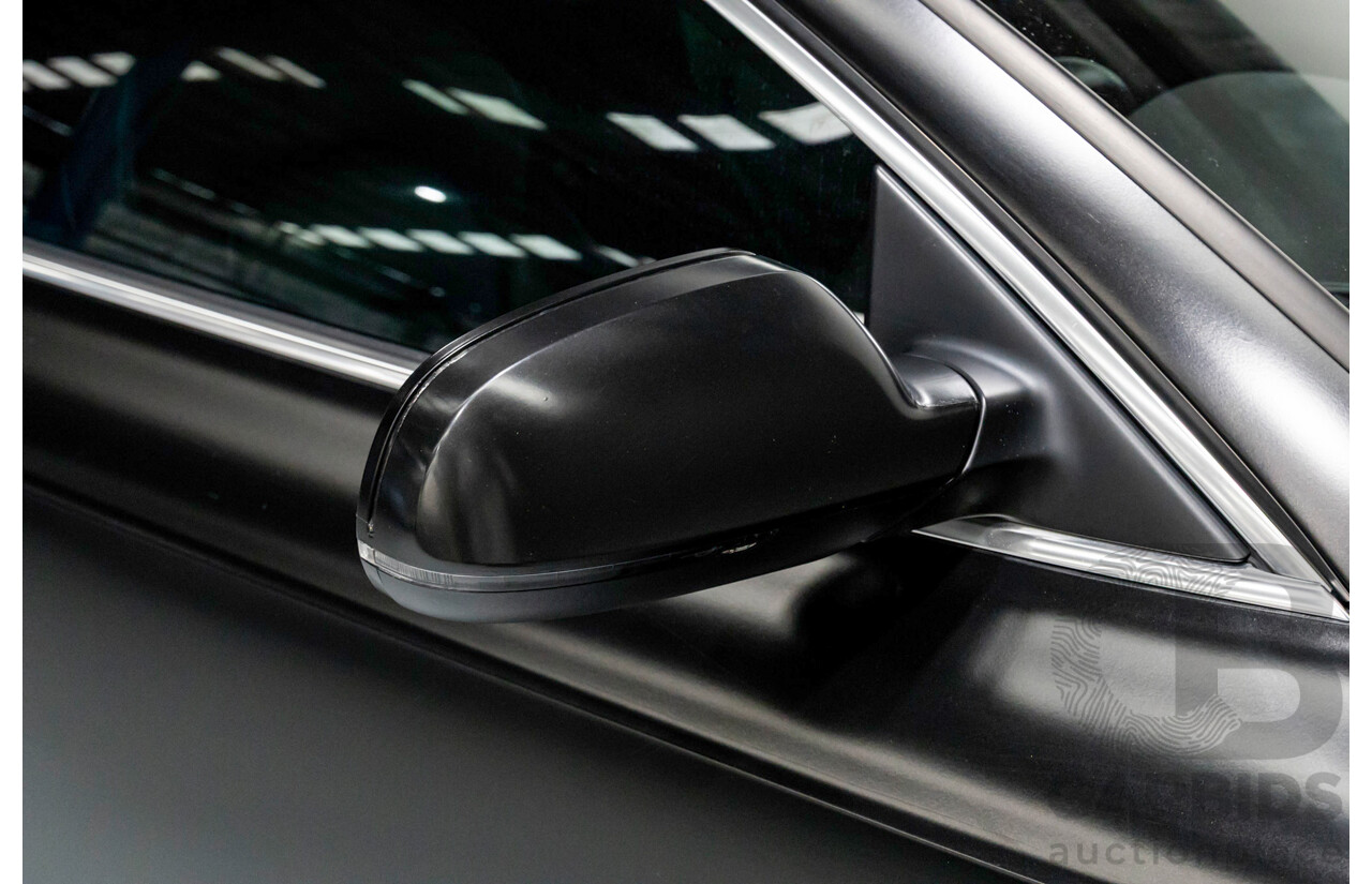 5/2015 Audi A5 2.0 TFSI Quattro S-Line Pack (AWD) 8T MY15 2d Coupe Myth Black Metallic / Wrapped Black Turbo 2.0L