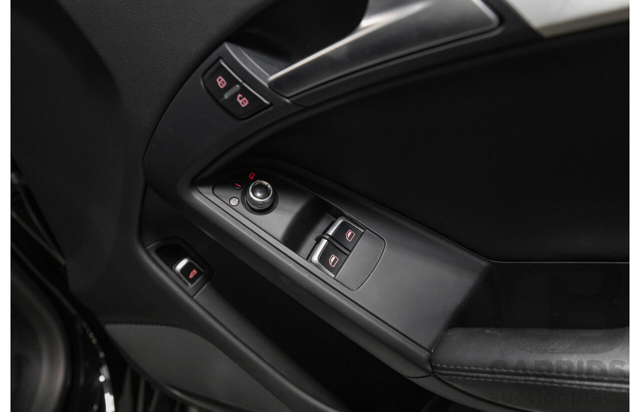 5/2015 Audi A5 2.0 TFSI Quattro S-Line Pack (AWD) 8T MY15 2d Coupe Myth Black Metallic / Wrapped Black Turbo 2.0L