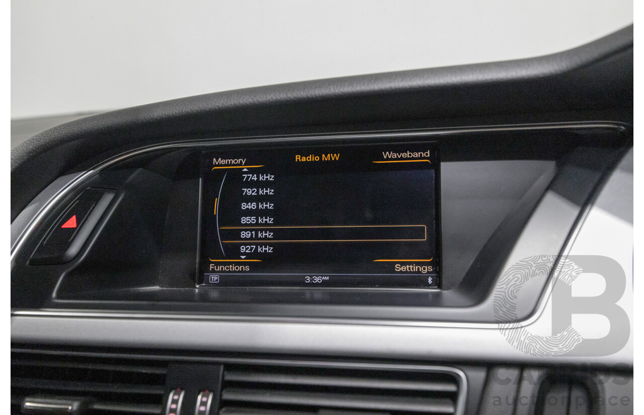 5/2015 Audi A5 2.0 TFSI Quattro S-Line Pack (AWD) 8T MY15 2d Coupe Myth Black Metallic / Wrapped Black Turbo 2.0L