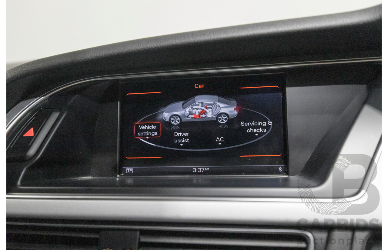 5/2015 Audi A5 2.0 TFSI Quattro S-Line Pack (AWD) 8T MY15 2d Coupe Myth Black Metallic / Wrapped Black Turbo 2.0L