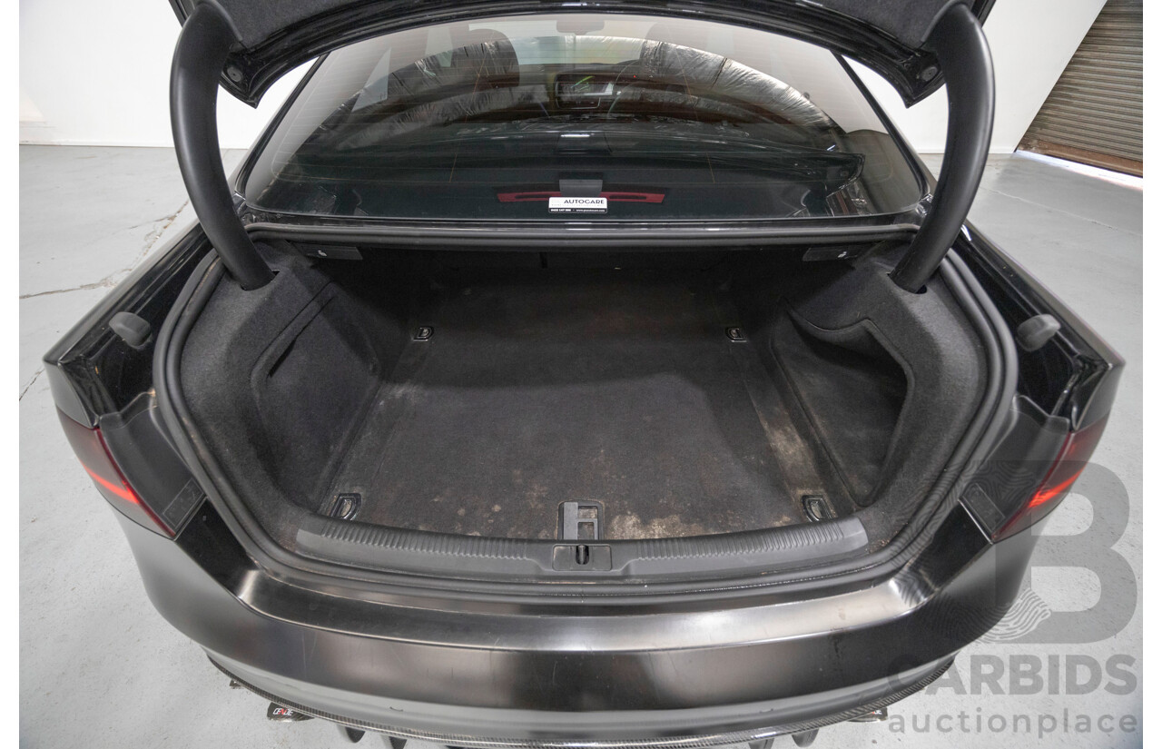 5/2015 Audi A5 2.0 TFSI Quattro S-Line Pack (AWD) 8T MY15 2d Coupe Myth Black Metallic / Wrapped Black Turbo 2.0L