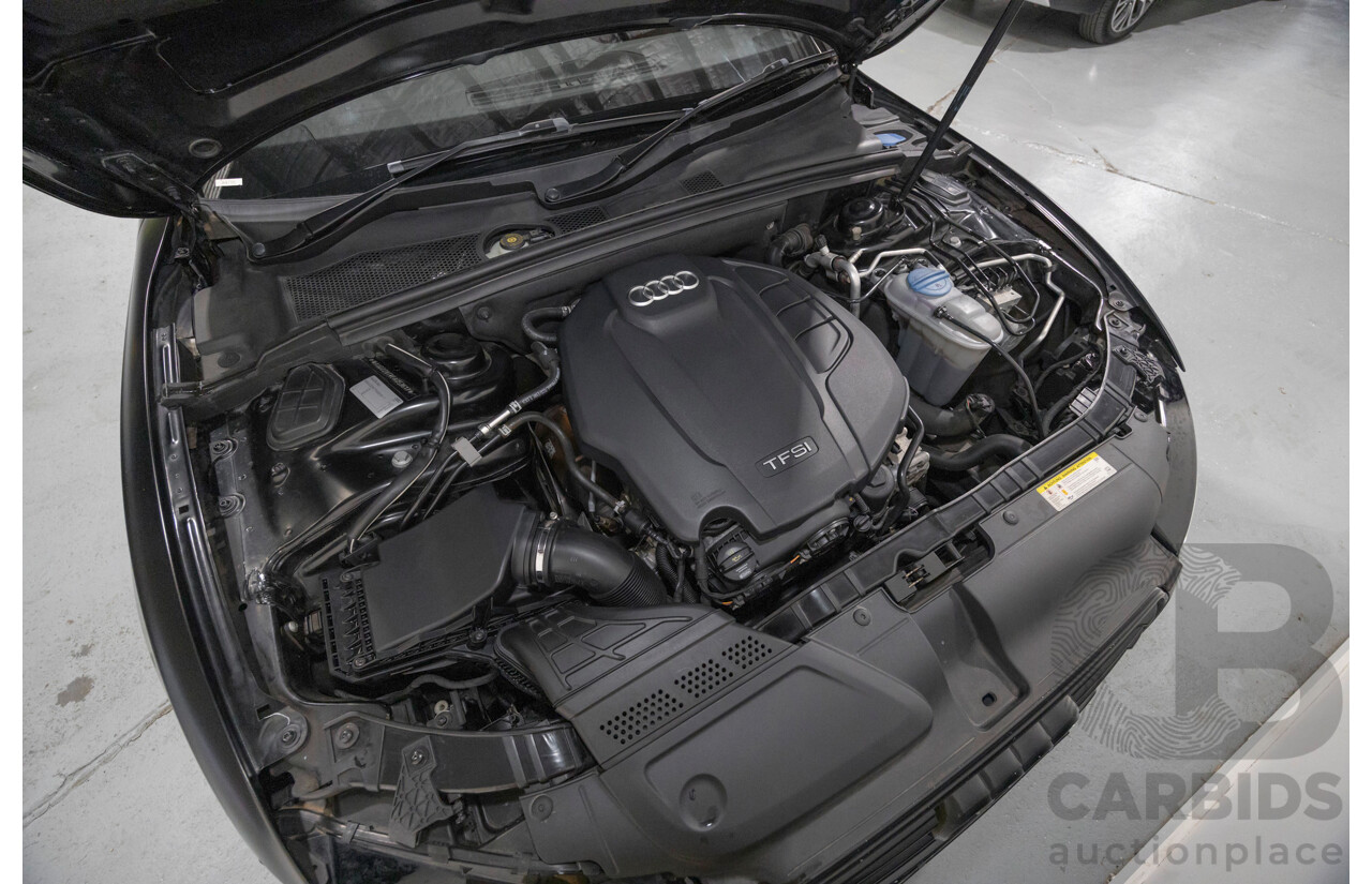 5/2015 Audi A5 2.0 TFSI Quattro S-Line Pack (AWD) 8T MY15 2d Coupe Myth Black Metallic / Wrapped Black Turbo 2.0L