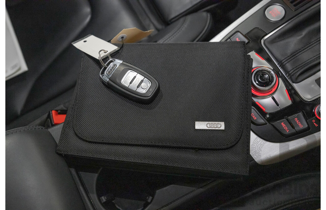 5/2015 Audi A5 2.0 TFSI Quattro S-Line Pack (AWD) 8T MY15 2d Coupe Myth Black Metallic / Wrapped Black Turbo 2.0L