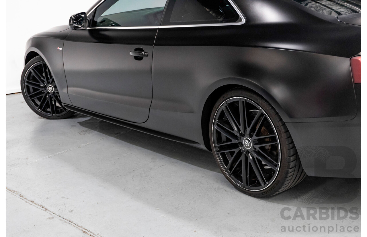 5/2015 Audi A5 2.0 TFSI Quattro S-Line Pack (AWD) 8T MY15 2d Coupe Myth Black Metallic / Wrapped Black Turbo 2.0L