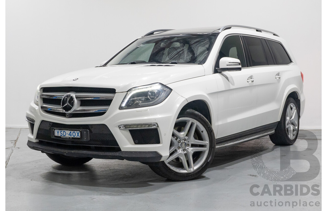12/2013 Mercedes-Benz GL 350 Bluetec (AWD) X166 4d Wagon Polar White Turbo Diesel V6 3.0L - 7 Seater