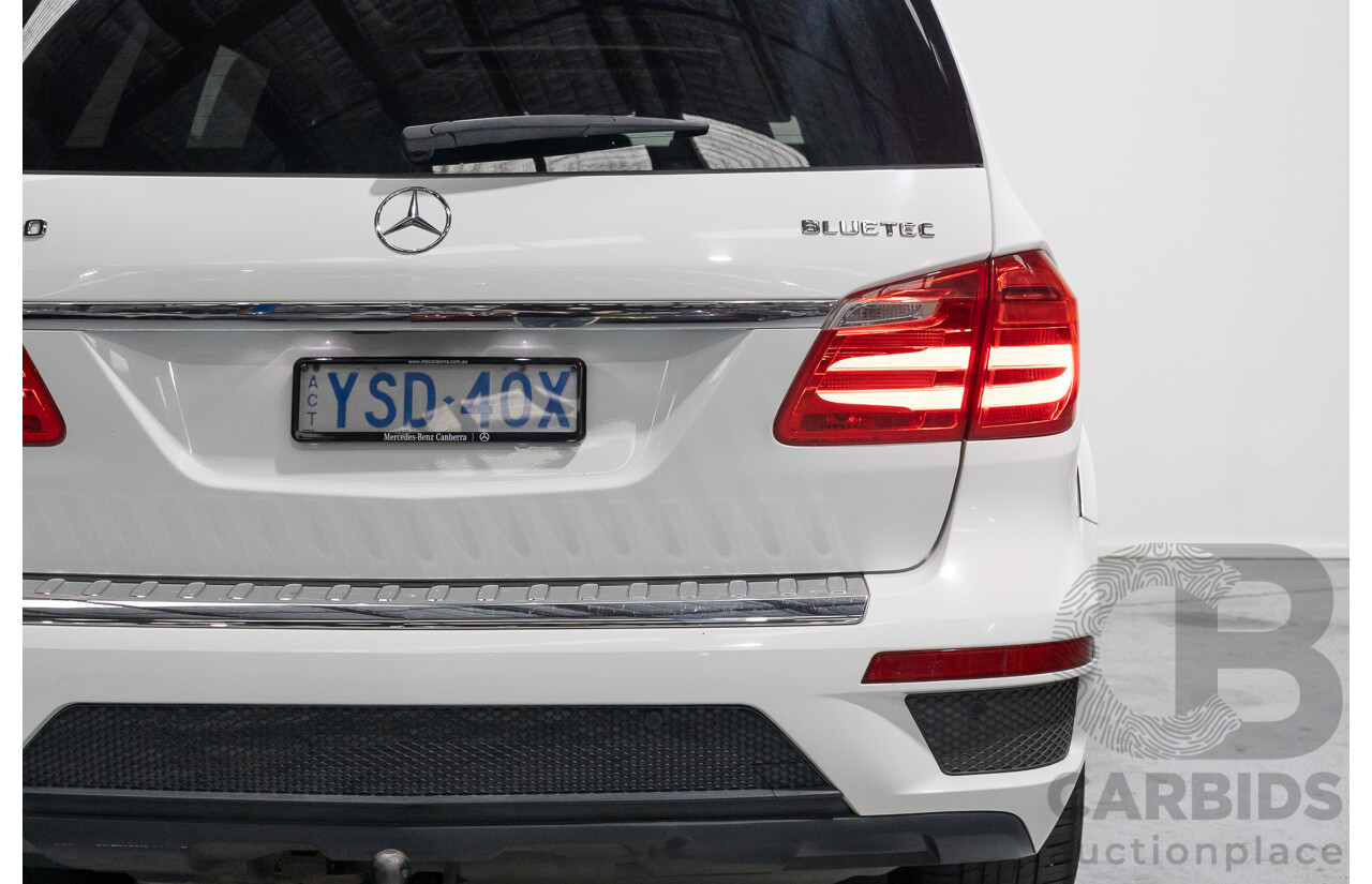 12/2013 Mercedes-Benz GL 350 Bluetec (AWD) X166 4d Wagon Polar White Turbo Diesel V6 3.0L - 7 Seater
