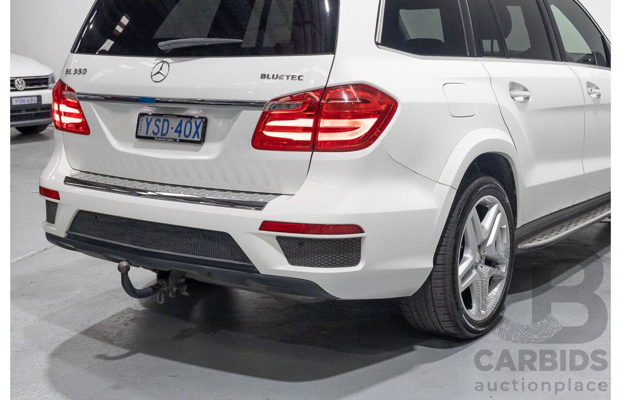12/2013 Mercedes-Benz GL 350 Bluetec (AWD) X166 4d Wagon Polar White Turbo Diesel V6 3.0L - 7 Seater