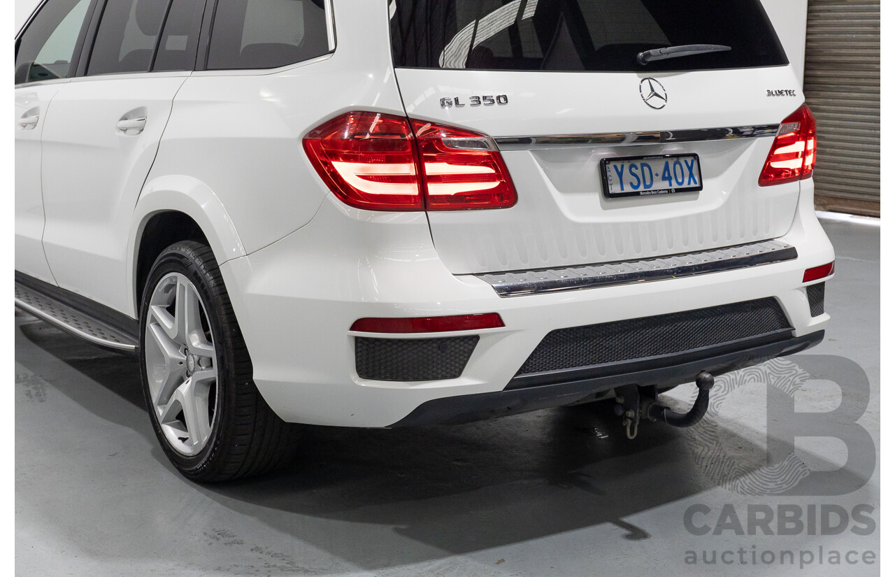 12/2013 Mercedes-Benz GL 350 Bluetec (AWD) X166 4d Wagon Polar White Turbo Diesel V6 3.0L - 7 Seater
