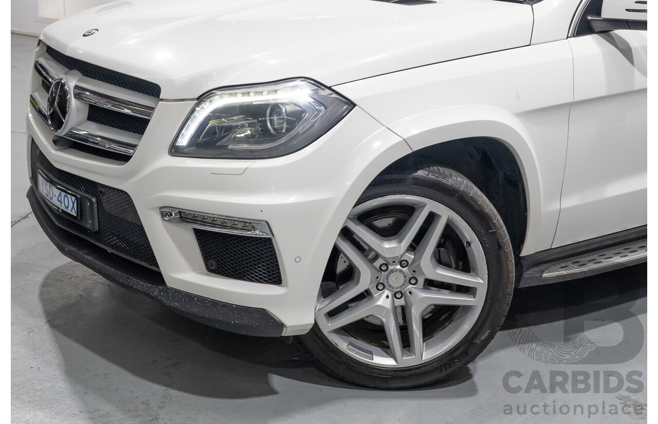 12/2013 Mercedes-Benz GL 350 Bluetec (AWD) X166 4d Wagon Polar White Turbo Diesel V6 3.0L - 7 Seater