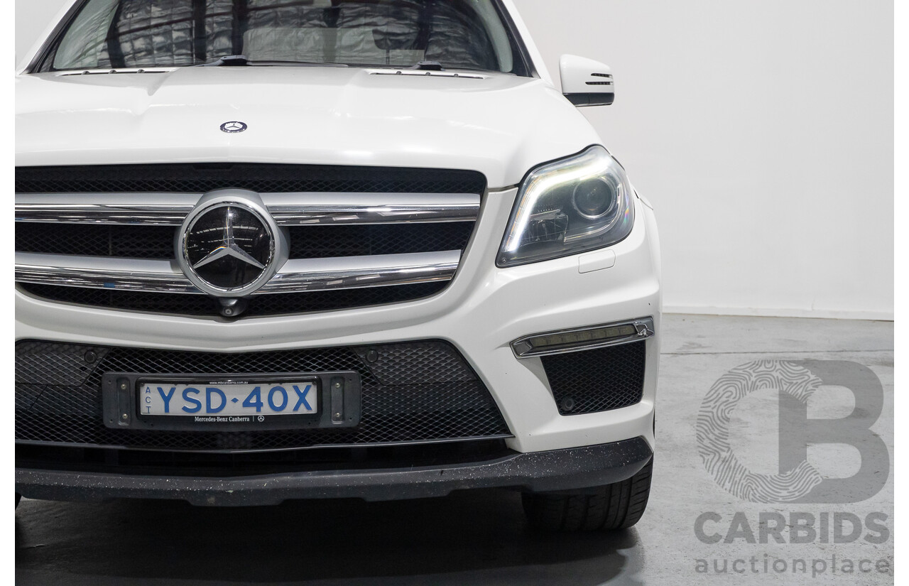 12/2013 Mercedes-Benz GL 350 Bluetec (AWD) X166 4d Wagon Polar White Turbo Diesel V6 3.0L - 7 Seater