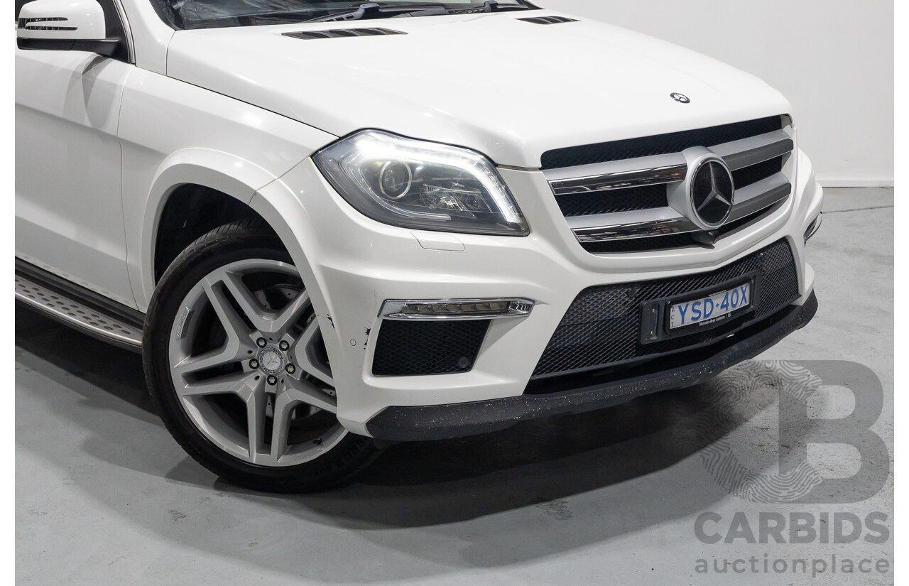 12/2013 Mercedes-Benz GL 350 Bluetec (AWD) X166 4d Wagon Polar White Turbo Diesel V6 3.0L - 7 Seater