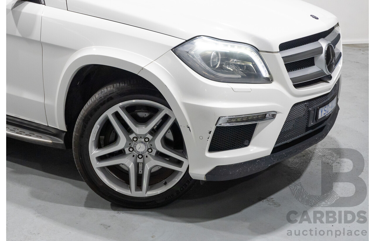 12/2013 Mercedes-Benz GL 350 Bluetec (AWD) X166 4d Wagon Polar White Turbo Diesel V6 3.0L - 7 Seater