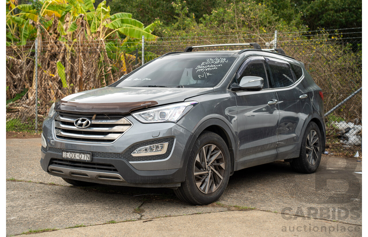 10/2012 Hyundai Santa Fe Highlander CRDi (AWD) DM 4d Wagon Silver 2.2L