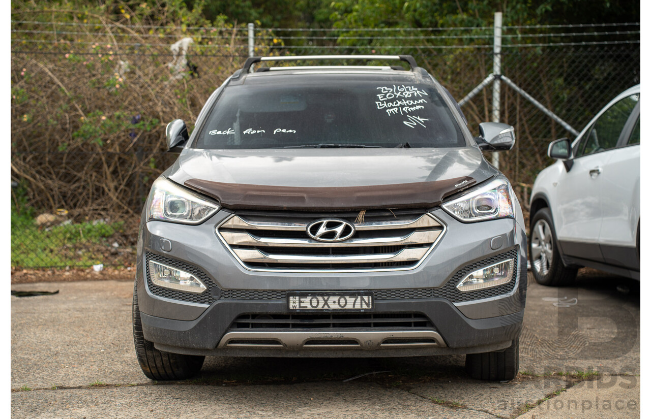 10/2012 Hyundai Santa Fe Highlander CRDi (AWD) DM 4d Wagon Silver 2.2L