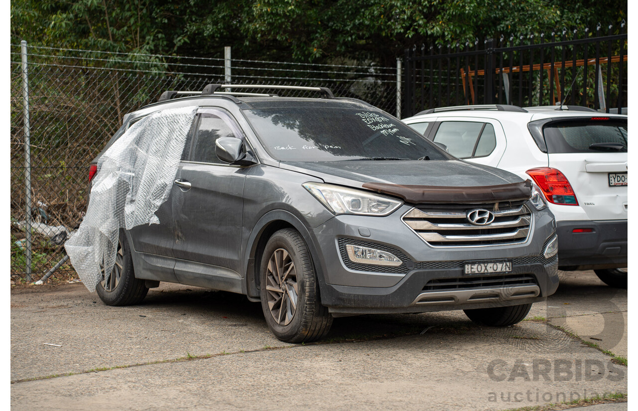 10/2012 Hyundai Santa Fe Highlander CRDi (AWD) DM 4d Wagon Silver 2.2L