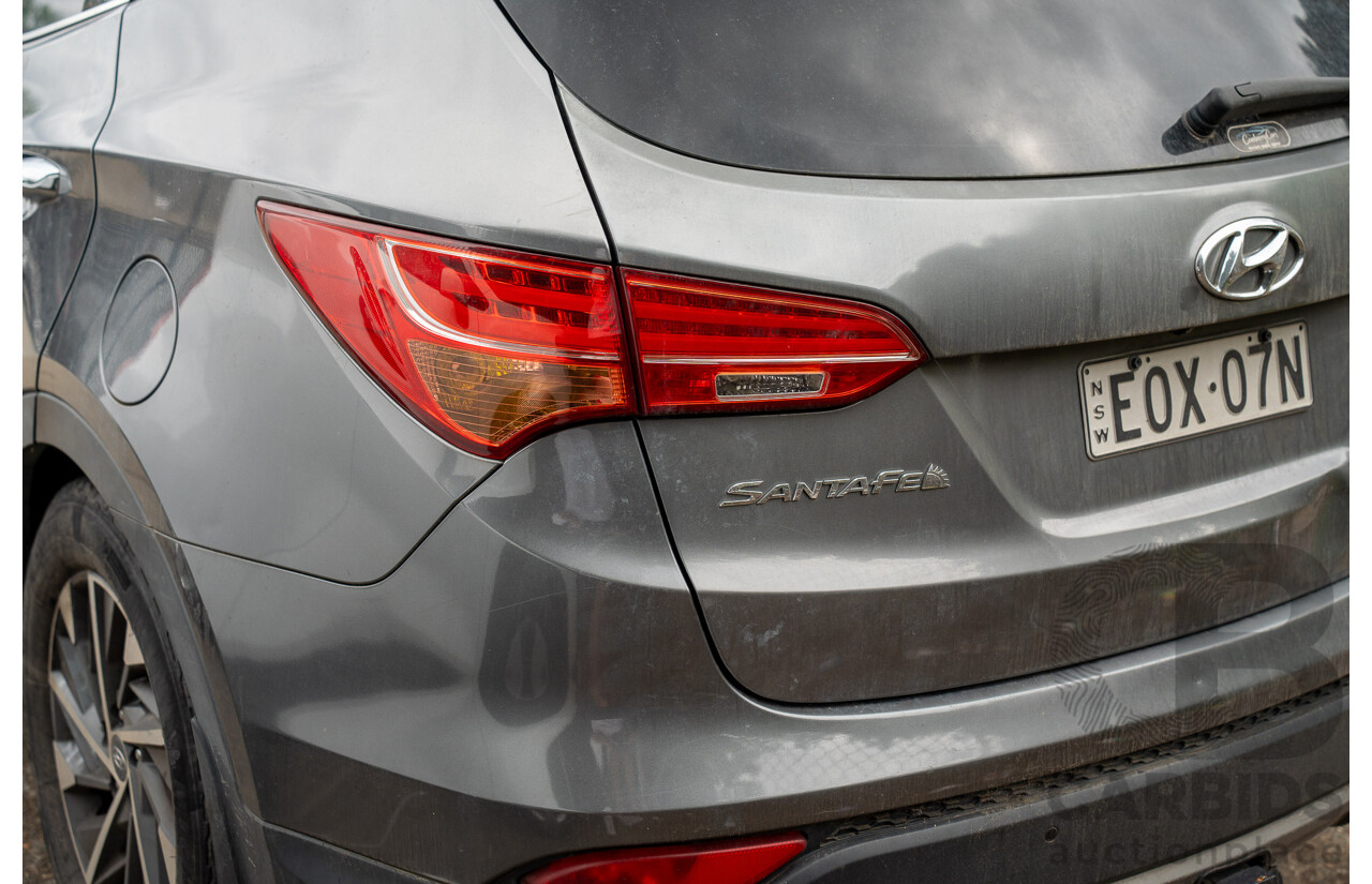 10/2012 Hyundai Santa Fe Highlander CRDi (AWD) DM 4d Wagon Silver 2.2L