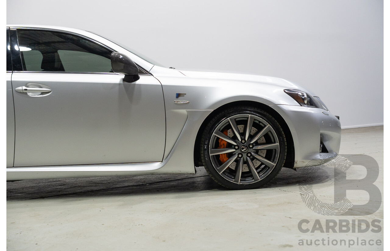 06/2010 Lexus IS F USE20R 09 Upgrade 4d Sedan Premium Silver Metallic V8 5.0L
