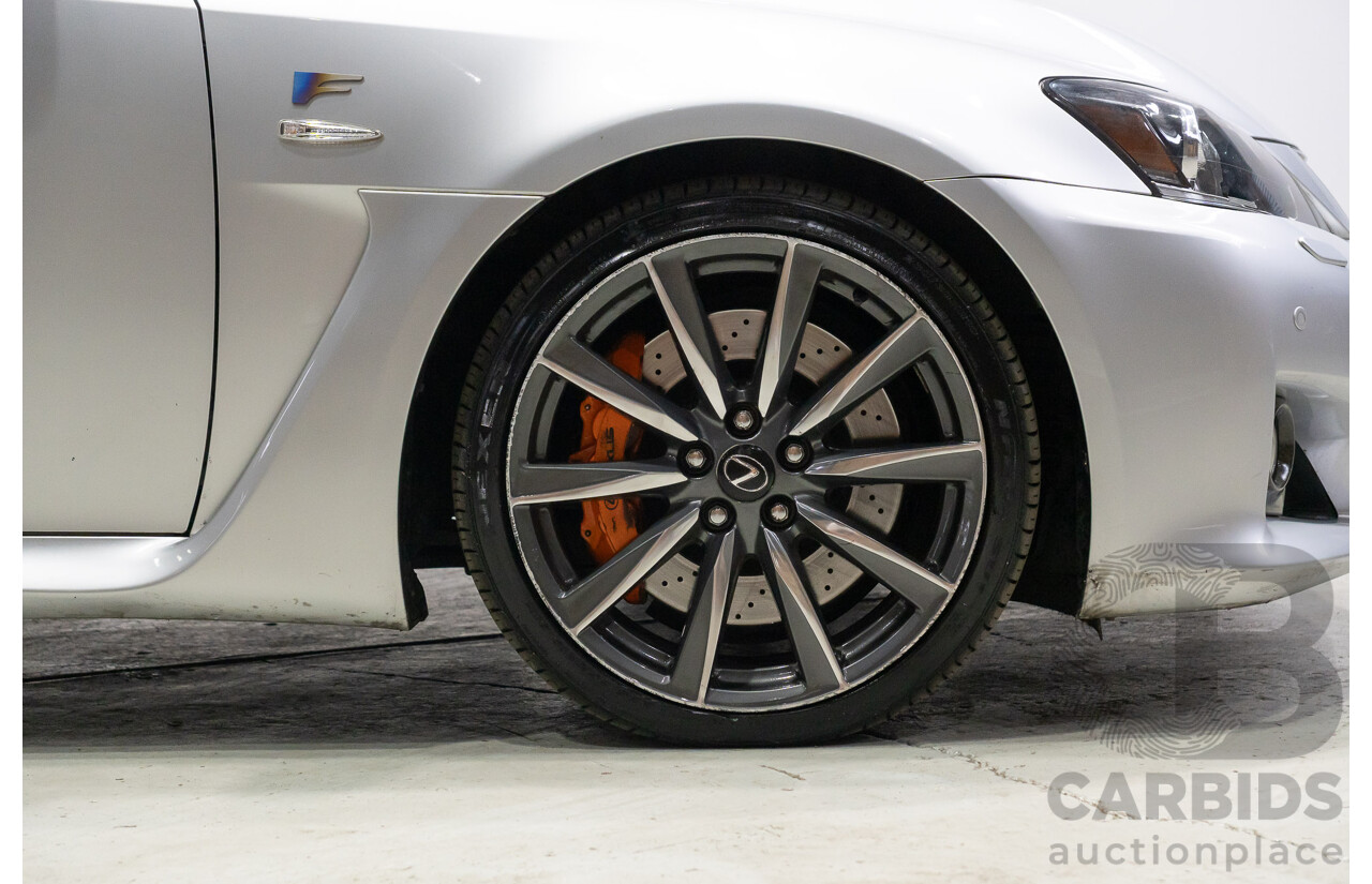 06/2010 Lexus IS F USE20R 09 Upgrade 4d Sedan Premium Silver Metallic V8 5.0L