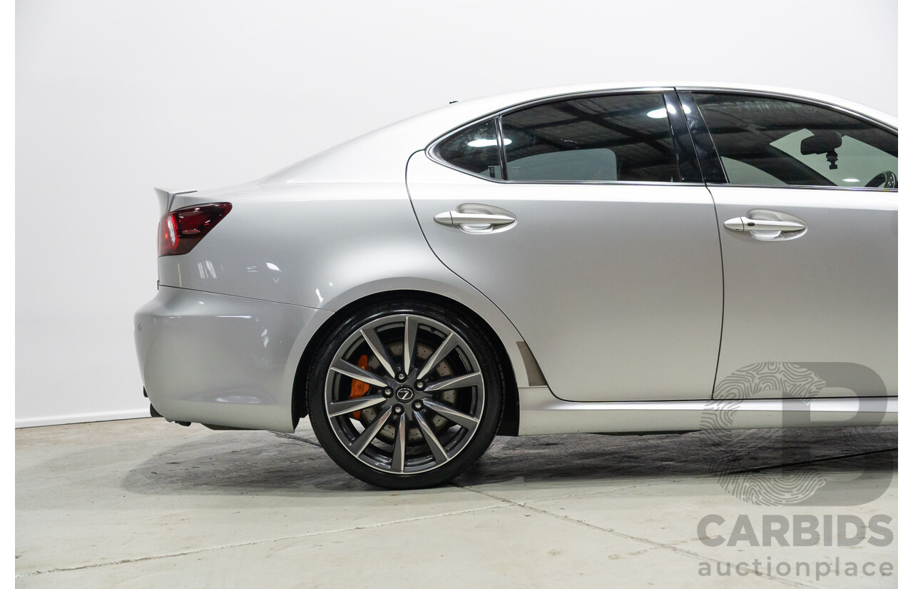 06/2010 Lexus IS F USE20R 09 Upgrade 4d Sedan Premium Silver Metallic V8 5.0L