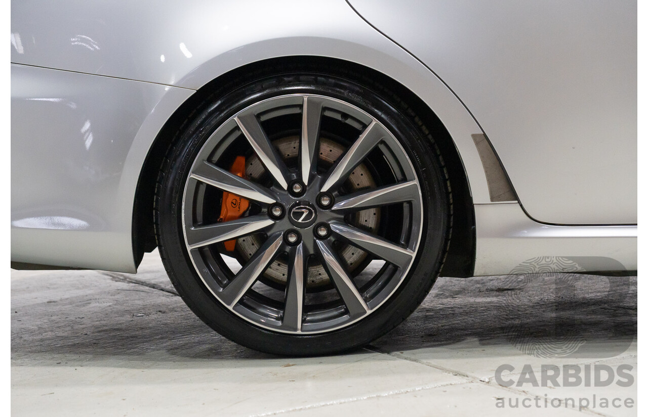 06/2010 Lexus IS F USE20R 09 Upgrade 4d Sedan Premium Silver Metallic V8 5.0L