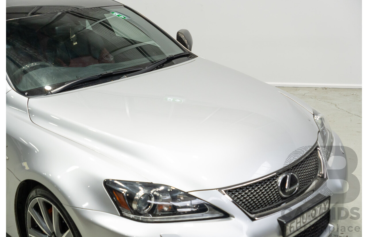 06/2010 Lexus IS F USE20R 09 Upgrade 4d Sedan Premium Silver Metallic V8 5.0L