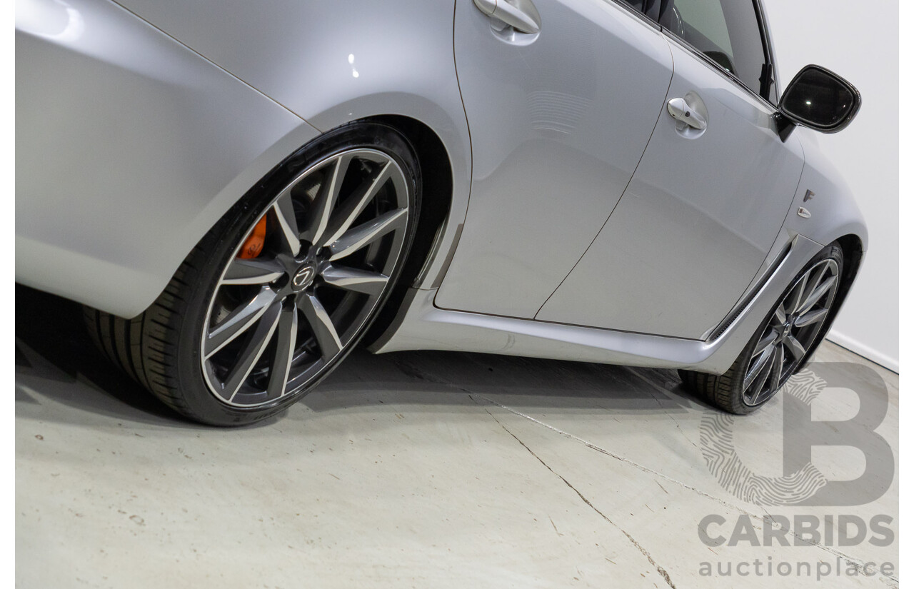 06/2010 Lexus IS F USE20R 09 Upgrade 4d Sedan Premium Silver Metallic V8 5.0L
