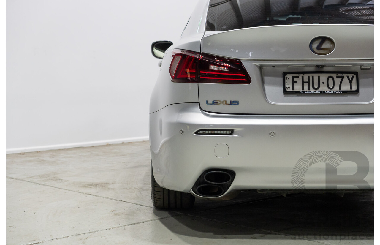 06/2010 Lexus IS F USE20R 09 Upgrade 4d Sedan Premium Silver Metallic V8 5.0L