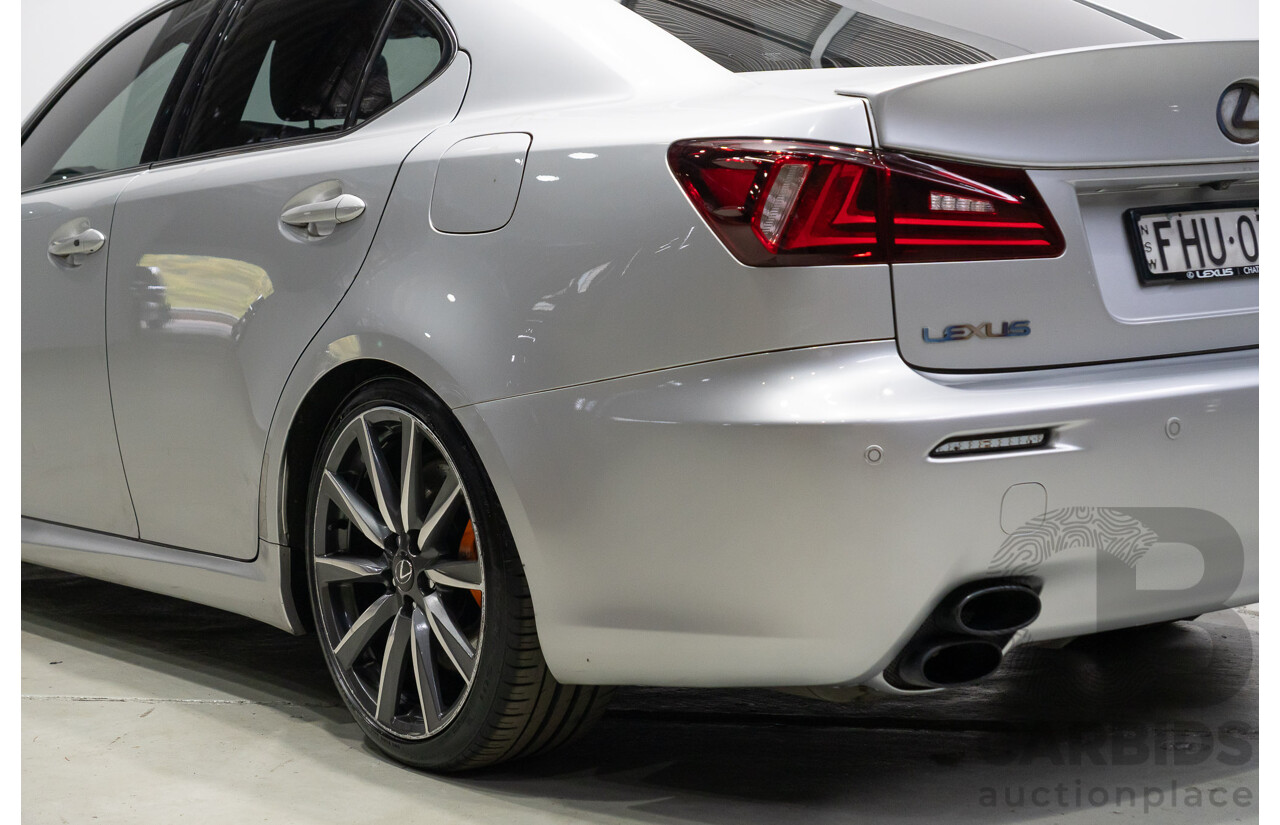 06/2010 Lexus IS F USE20R 09 Upgrade 4d Sedan Premium Silver Metallic V8 5.0L