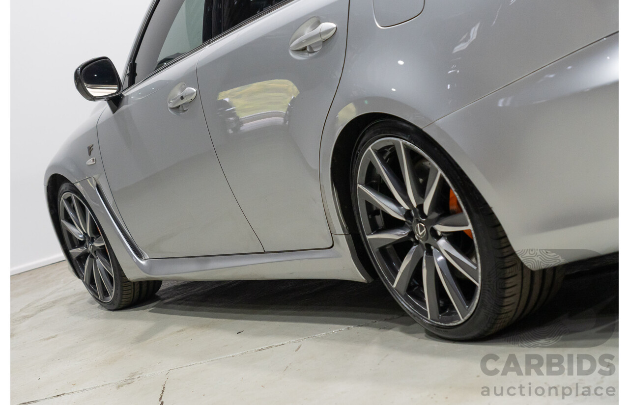 06/2010 Lexus IS F USE20R 09 Upgrade 4d Sedan Premium Silver Metallic V8 5.0L